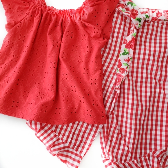 wonder nation Other - wondernation || red check pants + red eyelet top